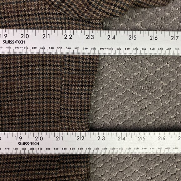 Lauren Ralph Lauren Houndstooth Blazer Sport Coat Men's 44S Brown Tweed 2 Button - Picture 10 of 15